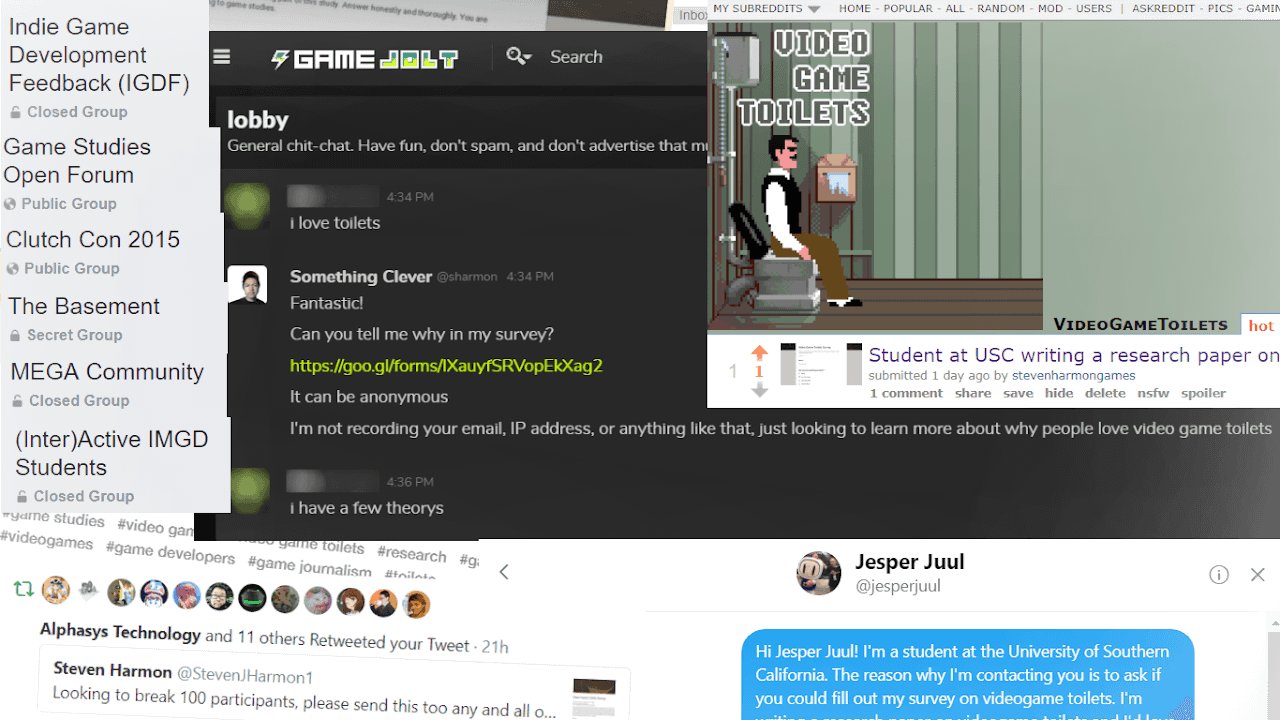 survey acquisition screenshots
