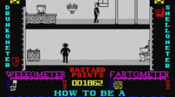 retro game toilet image