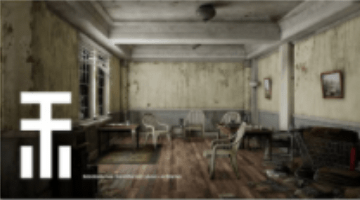 Magazine cover. A decrepid house.